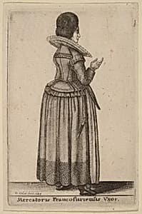 Mercatoris Francofurtensis Vxor by Wenceslaus Hollar