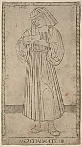 Merchadante (Merchant) by Master of the E-Series Tarocchi