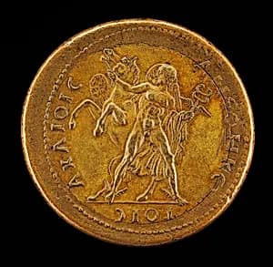 Mercury Taming Pegasus [reverse] by Giovanni da Cavino