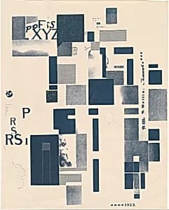 Merz 3 (0/4) by Kurt Schwitters