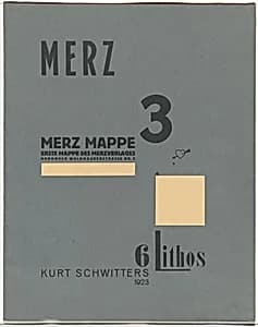 Merz 3 (portfolio cover) by Kurt Schwitters