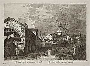 Mettendo i panni... by Fabio Berardi after Canaletto
