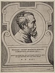 Michelangelo by Giulio Bonasone