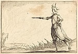 Military Commander on Foot by Jacques Callot
