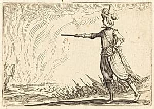 Military Commander on Foot by Jacques Callot