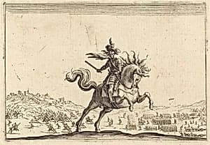 Military Commander on Horseback by Jacques Callot