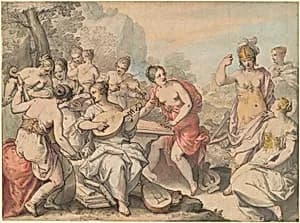 Minerva and the Muses by Hans Rottenhammer