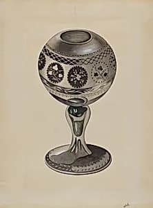 Mirrored Glass Vase by Edward White