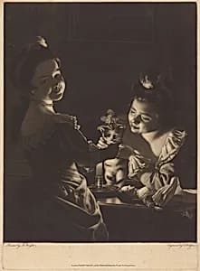 Miss Kitty Dressing by Thomas Watson after Joseph Wright