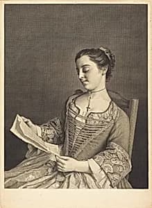 Mlle. Lavergne by Jean Daullé and Simon Francois Ravenet I after Jean-Étienne Liotard