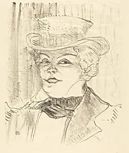 Mme. Réjane by Henri de Toulouse-Lautrec