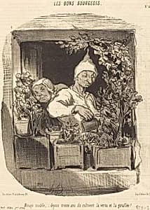 Ménage modèle... by Honoré Daumier