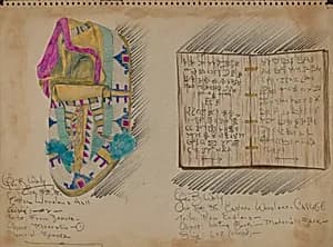 Moccasin and Writing Book by George B. Wally