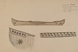 Model of Canoe by Margaret Knapp