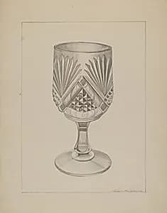 Molded Water Glass by Ludmilla Calderon