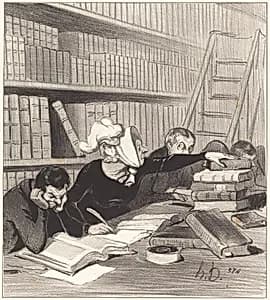Monsieur, pardon si je vous gêne un peu... by Honoré Daumier