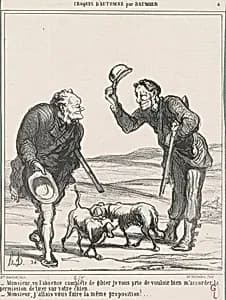 Monsieur, vu l'absence complète ... by Honoré Daumier