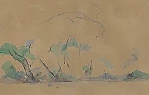 Mont Sainte-Victoire [recto] by Paul Cezanne