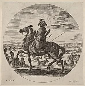 Moorish Cavalier by Stefano Della Bella
