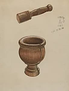 Mortar and Pestle by Ludmilla Calderon