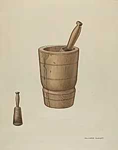 Mortar and Pestle by Wellington Blewett