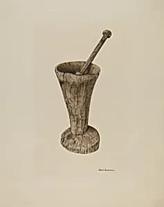 Mortar and Pestle by Ursula Lauderdale
