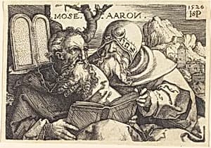 Moses and Aaron by Sebald Beham