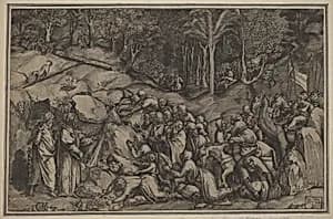 Moses Striking the Rock by Lorenzo de Musi