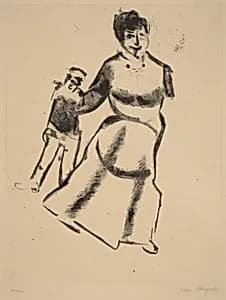 Mother and Son by Marc Chagall