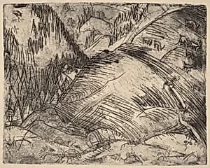 Mountain Slope with Goats by Ernst Ludwig Kirchner