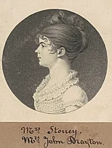 Mrs. William Drayton by Charles B. J. Févret de Saint-Mémin