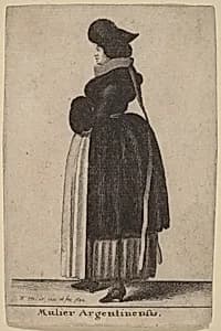 Mulier Argentinensis by Wenceslaus Hollar