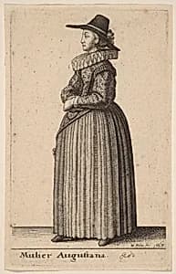 Mulier Augustana by Wenceslaus Hollar