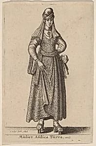 Mulier Aulica Turca by Wenceslaus Hollar