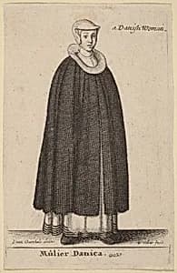 Mulier Danica by Wenceslaus Hollar after Hendrik J. van Craenhals