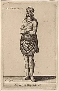Mulier ex Virginia by Wenceslaus Hollar