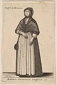 Mulier Generosa Anglica by Wenceslaus Hollar