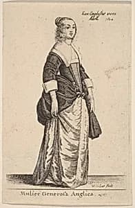 Mulier Generosa Anglica by Wenceslaus Hollar