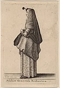 Mulier Generosa Brabantica by Wenceslaus Hollar