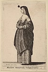 Mulier Generosa Coloniensis by Wenceslaus Hollar