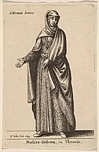 Mulier Hebrea in Tracia by Wenceslaus Hollar