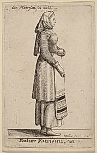 Mulier Matrisana by Wenceslaus Hollar