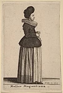 Mulier Moguntiana by Wenceslaus Hollar