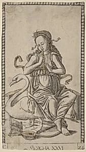 Musicha (Music) by Master of the E-Series Tarocchi