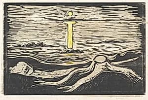 Mystical Shore by Edvard Munch
