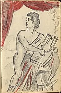 Mythical Figure by Max Beckmann