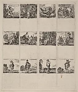 Mythological Playing Cards by Stefano Della Bella