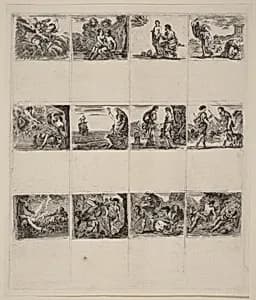Mythological Playing Cards by Stefano Della Bella