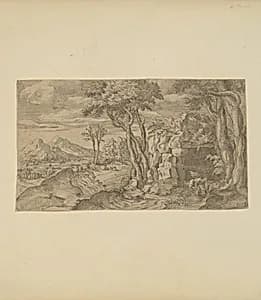 Narcissus by Étienne Dupérac