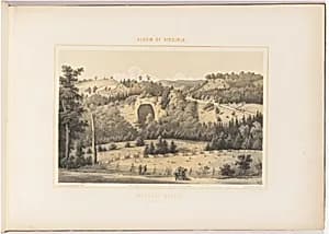Natural Bridge by Woldemar Rau, after Edward Beyer